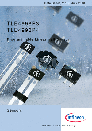 TLE4998P3 datasheet - Programmable Linear Hall Sensor