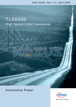 TLE6250 datasheet - High Speed CAN-Transceiver