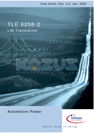 TLE6258-2 datasheet - LIN Transceiver