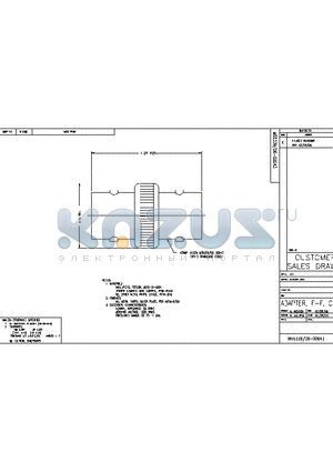 SD799-3 datasheet - ADAPTER, F-F, C