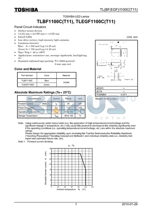 TLEGF1100C datasheet - LED Lamps