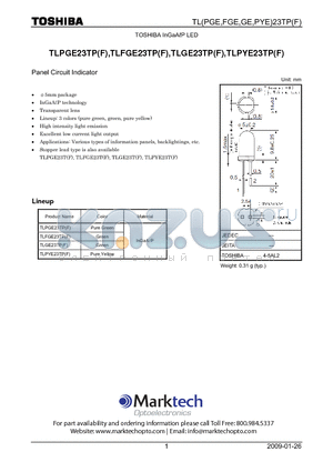 TLFGE23TPF datasheet - Panel Circuit Indicator