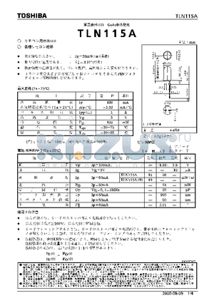 TLN115A datasheet - LED GAAS