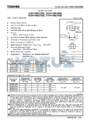 TLOH1100 datasheet - PANEL CIRCUIT INDICATOR