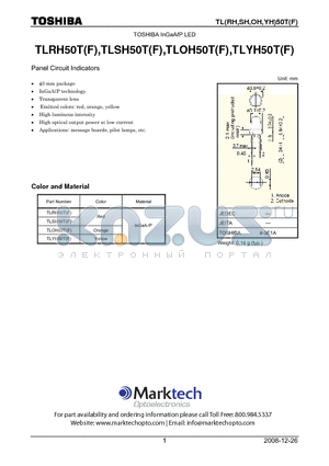 TLOH50TF datasheet - Panel Circuit Indicators
