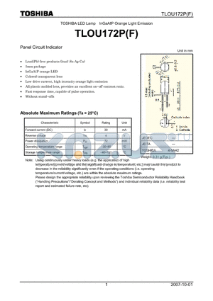 TLOU172P datasheet - Panel Circuit Indicator