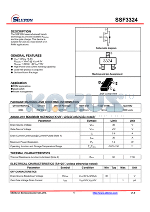 SSF3324 datasheet - PWM applications