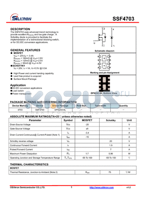 SSF4703 datasheet - DC-DC conversion applications