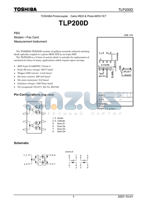 TLP200D_07 datasheet - Measurement Instrument