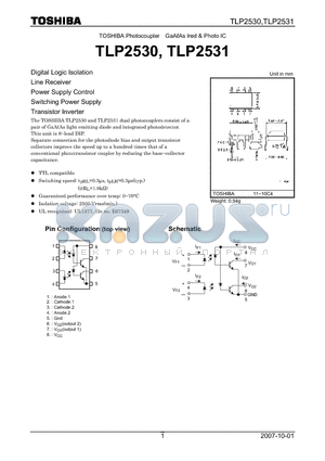 TLP2530 datasheet - Digital Logic Isolation