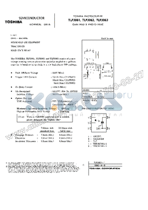 TLP3062 datasheet - office machine household use equipment