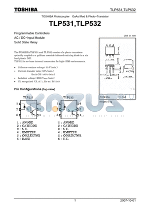 TLP531 datasheet - Programmable Controllers