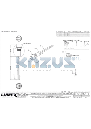 SSI-LXR9126SID110V datasheet - T5mm 636nm SUPER HIGH INTENSITY RED LED PANEL INDICATOR.