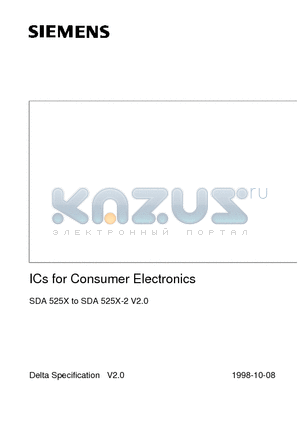 SDA5250-2 datasheet - ICs for Consumer Electronics