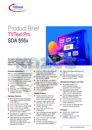 SDA551 datasheet - TVText Pro