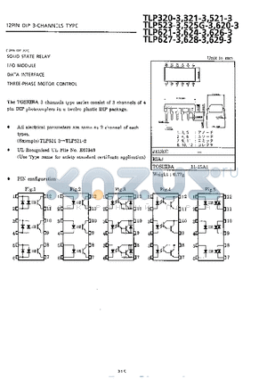 TLP620-3 datasheet - 12PIN DIP 3-CHANNELS TYPE