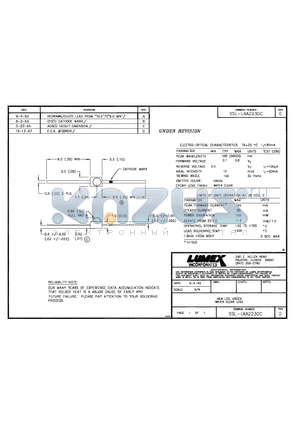 SSL-LXA223GC datasheet - AXIA LED, GREEN WATER CLEAR LENS