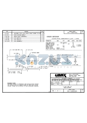 SSL-LXA223GD datasheet - T-1.8mm AXIA LED, GREEN DIFFUSED