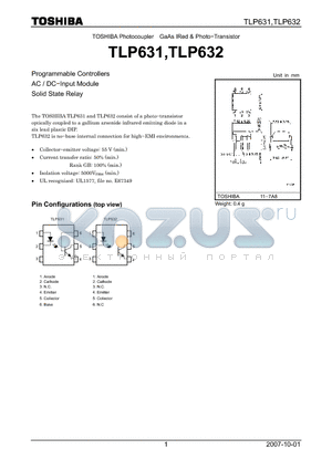 TLP631 datasheet - Programmable Controllers