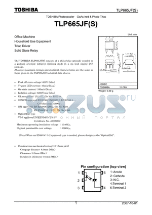 TLP665JF datasheet - Household Use Equipment