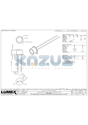 SSL-LXTO46355C datasheet - 355nm UV LED, TO-46 CAN PACKAGE.