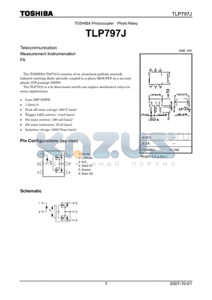 TLP797J_07 datasheet - Measurement Instrumenation