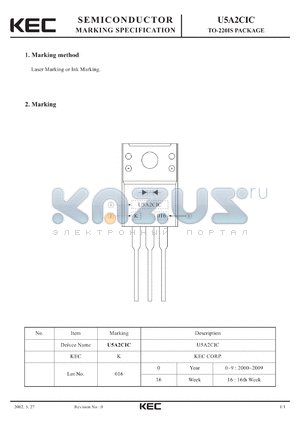 U5A2CIC datasheet - TO-220IS PACKAGE