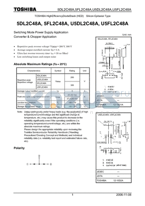U5DL2C48A datasheet - Switching Mode Power Supply Application