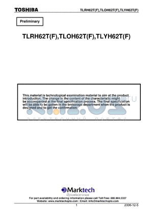 TLRH62TF datasheet - TOSHIBA InGaAP LED