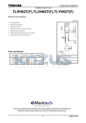 TLRH62T_08 datasheet - Panel Circuit Indicators