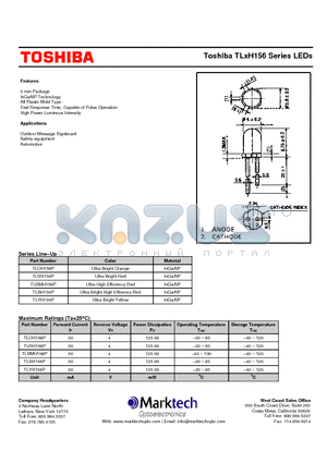 TLSH156P datasheet - Toshiba TLxH156 Series LEDs