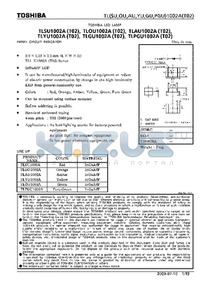 TLSU1002A datasheet - LED LAMP PANEL CIRCUIT INDICATOR