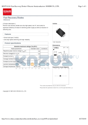 RF05VA1S datasheet - Fast Recovery Diodes
