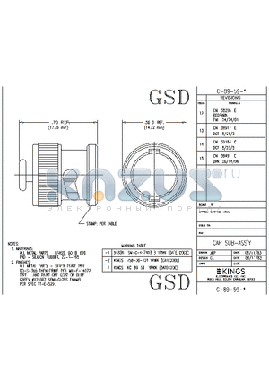 SDC-89-59-X datasheet - CAP SUB - ASSY