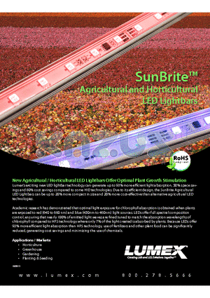 SSP-LB24SR24K10 datasheet - SunBrite Agricultural and Horticultural LED Lightbars