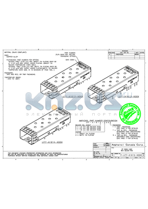 U77-A1613-1001 datasheet - IPF SINGLE CAGE WITH SOLDER PINS