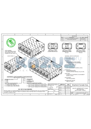 U86-D4427-30411 datasheet - 2XN SFP EXPRESSPORT COMBO WITH LIGHT PIPE (ELASTOMERIC GASKET)