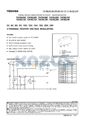 TA78L15F datasheet - 3-TERMINAL POSITIVE VOLTAGE REGULATORS