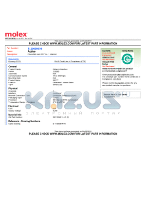 SST-DN3-104-1E datasheet - DeviceNet card, PC/104, 1 channel