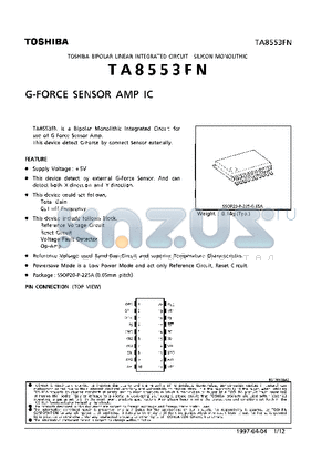 TA8553FN datasheet - G-FORCE SENSOR AMP IC