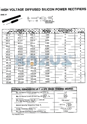 VF10-20X datasheet - High voltage diffused silicon power rectifiers