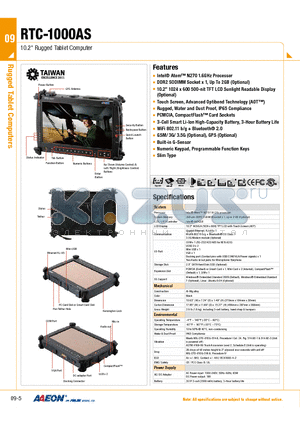 RTC-1000AS datasheet - 10.2