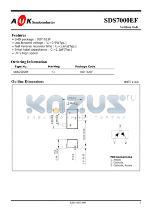 SDS7000EF datasheet - Switching Diode