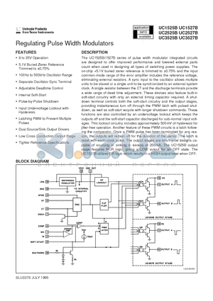 UC1525BJ883B datasheet - Regulating Pulse Width Modulators