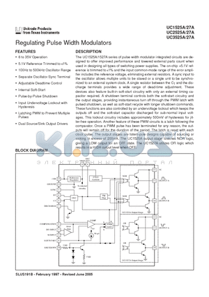 UC1527AJ datasheet - Regulating Pulse Width Modulators