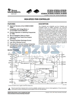 UC1825ALP883B datasheet - HIGH-SPEED PWM CONTROLLER