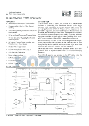 UC1847L datasheet - Current Mode PWM Controller