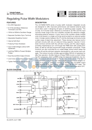 UC2525BL datasheet - Regulating Pulse Width Modulators