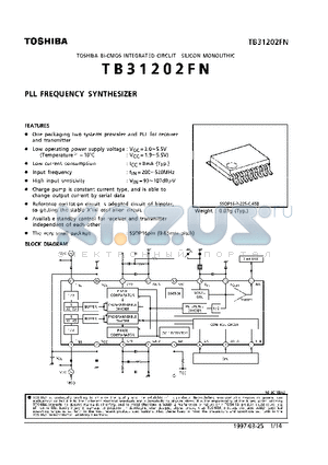 TB31202FN datasheet - TOSHIBA Bi-CMOS INTEGRATED CIRCUIT SILICON MONOLITHIC