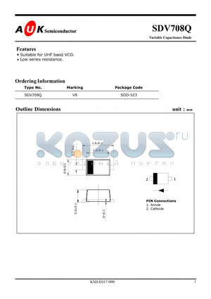 SDV708Q datasheet - Variable Capacitance Diode